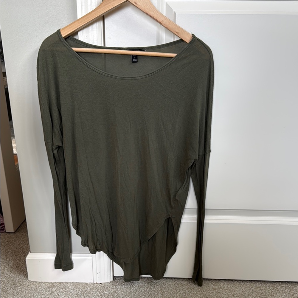 Banana republic- Olive Green Long Sleeve Women's Top
